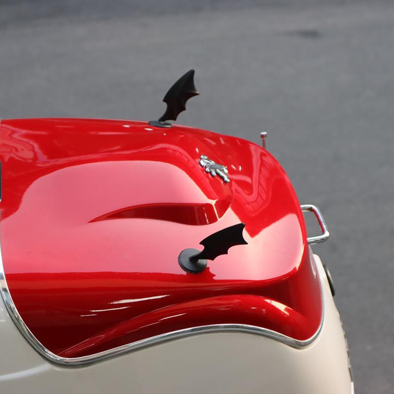 Suction Cup Demon Wings Decor Strips For Motorcycle Helmets Car Bike Helmet Accessories Riding Gear Decoration For Men Women