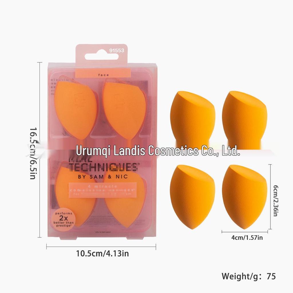 RT Series Makeup Brush & Sponge Set: Blending & Eyeshadow Brushes with Beauty Sponge