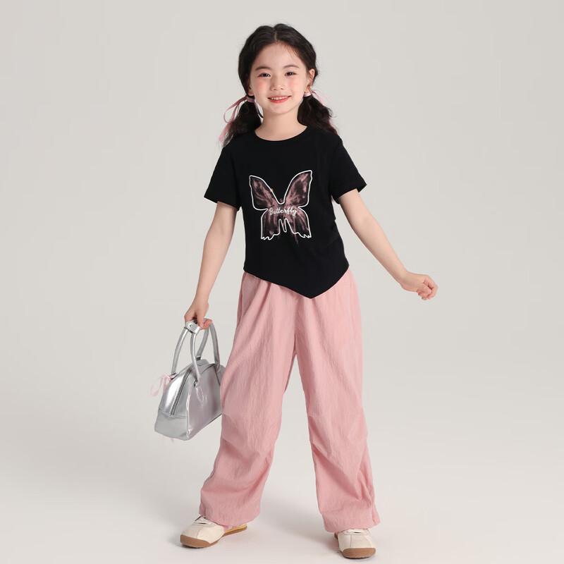 

Детская футболка с коротким рукавом и принтом бабочек M