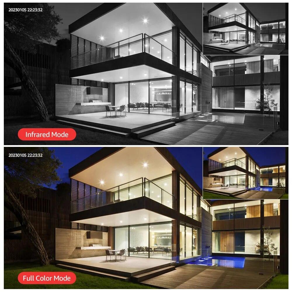 Wireless WIFI/4G Remote Waterproof Camera, Outdoor Home Intelligent High-definition Monitoring Camera, Dual Screen Monitor