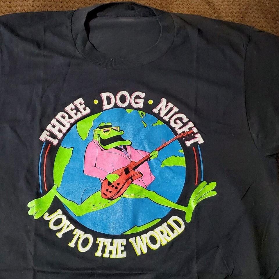 VTG 70’s 80’s Three Dog Night Joy To The World Black All Size Gift Fan Shirt AR7 M