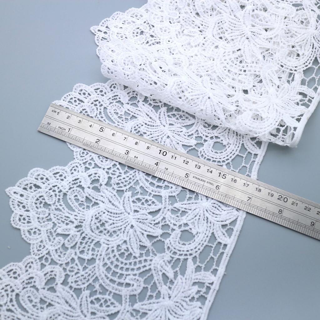 Unilateral Milk Silk Embroidery Non-Elastic Lace Lace Barcode 17.5Cm Women'S Clothing Children'S Clothing Dress Accessories