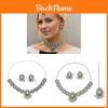 Geometric Silver Chain Necklace With Water Drop Pendant For Women Summer 2025