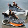 Boys' leather-faced athletic shoes, spring collection, breathable mesh design, suitable for older children, basketball shoes, running and training