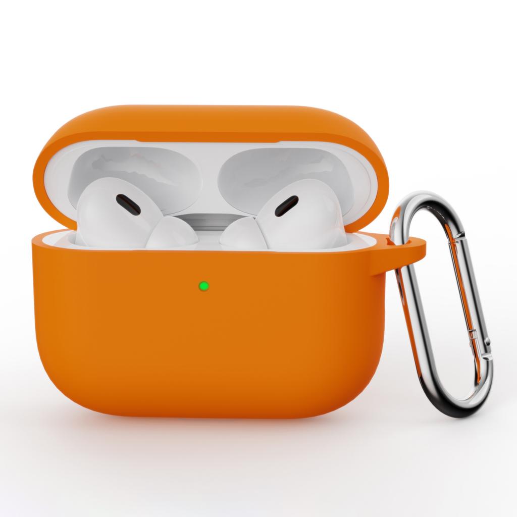 For AirPods Pro 3 Silicone Case Earphone Protective Cover with Carabiner