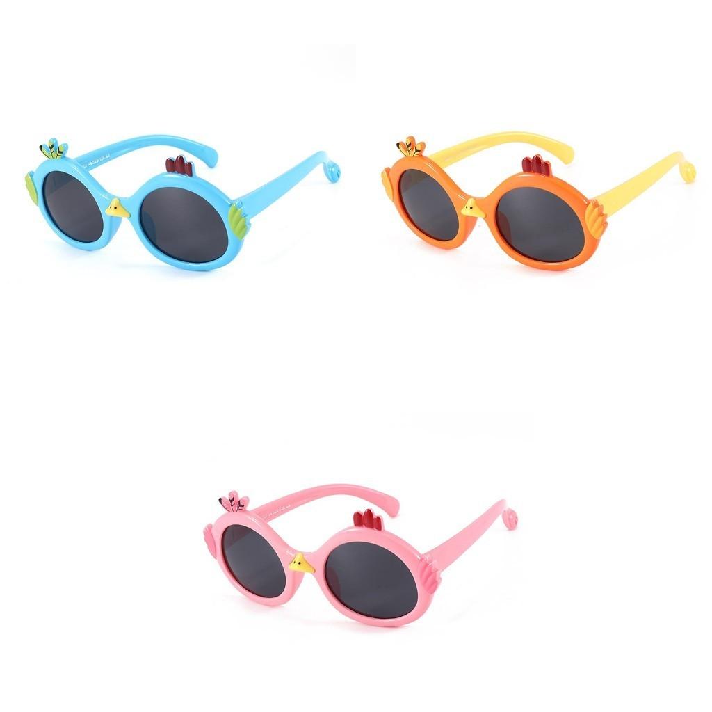 Fashionable Polarized Childrens Sunglasses Cartoon Chick Style Protection Uv