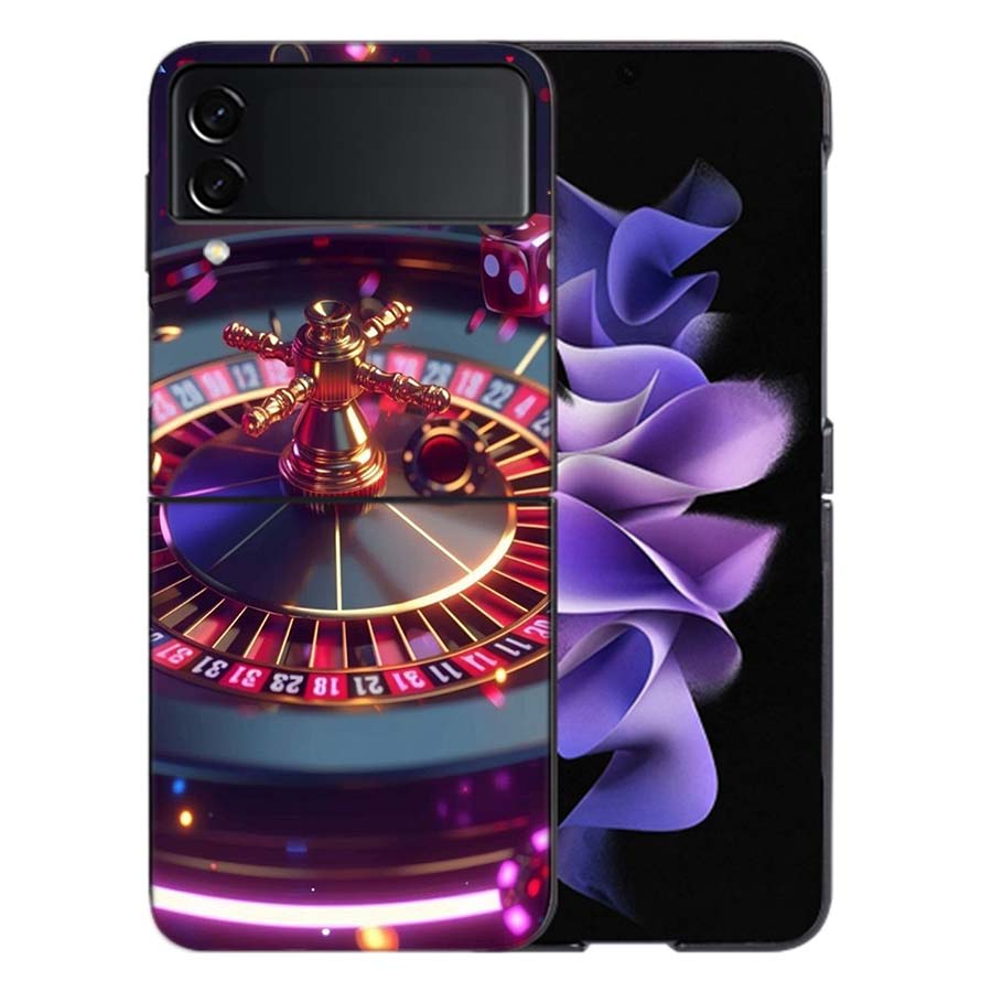 Russian Lucky Roulette Coque For Samsung Z Flip7 6 Galaxy Case Shockproof Z Flip5 Z Flip3 4 5G Hard Cover Phone TPU PC Hard Fun