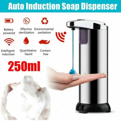 1Pcs 250ml Touchless Automatic Soap Dispenser Sanitizer Dispenser for Home Kitchen Office Bathroom Without Battery.