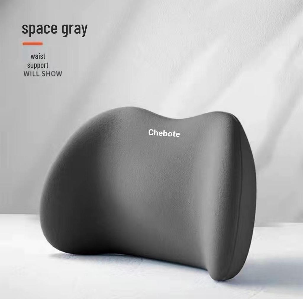 Car Lumbar and Neck Support Pillow - Memory Foam Cushion for All Seasons