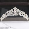 Silver Color Crown and Tiara Hair Accessories for Women Wedding Accessories Crown for Bridal Crystal Rhinestone Diadema Tiara