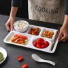ZISIZ Multi-Compartment Melamine Meal Plate Set