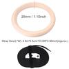 1 Pair Wooden Professional Gymnastic Rings Gym Fitness Strength Training with Polyester Straps