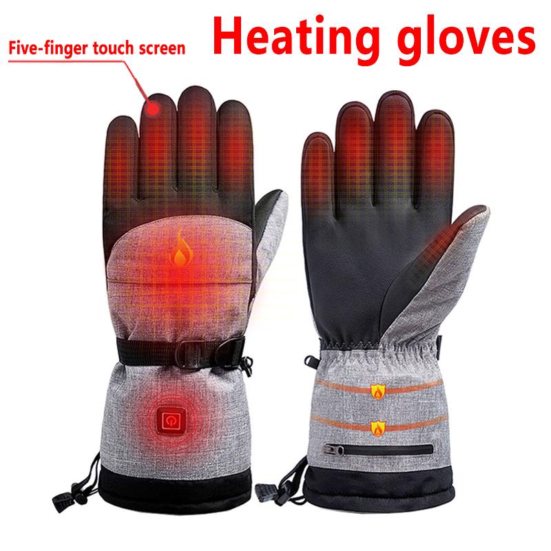 Mănuși Electrice Inteligente Încălzite - Touchscreen, Calde, Rezistente la Frig pentru Ciclism în Aer Liber și Schi