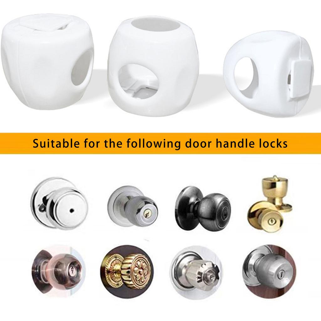 Baby Safety Door Knob Protective Cover Child Proof Designing Prevent Accidental Opening Enhancing Home Security