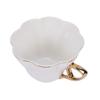 Good-Elegant Flower Bone China Tea Cup Saucer Set  Tea Cup White Porcelain Coffee Cup Tea Set Coffee Cup Espresso Cup