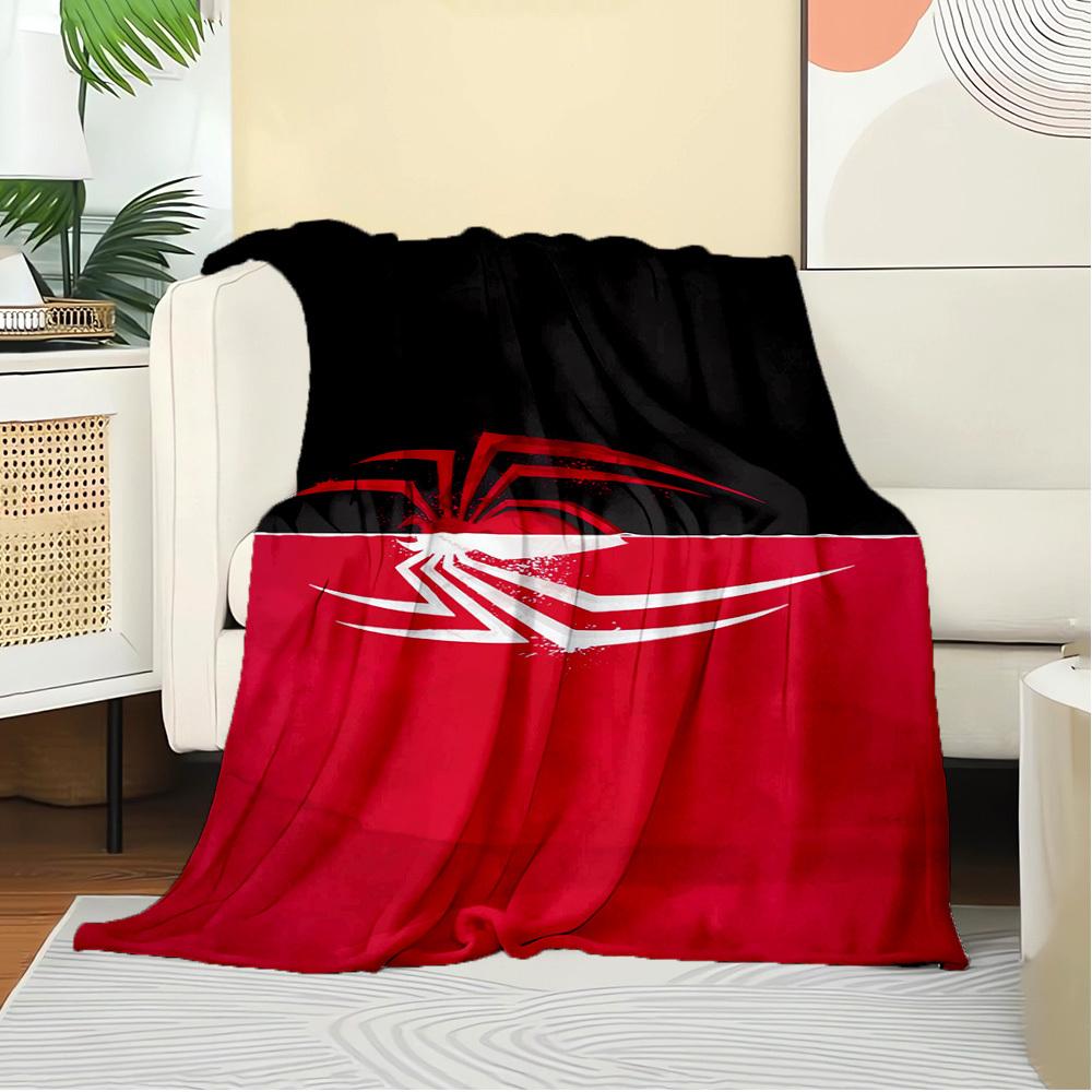 1pc flannel spiderman pattern small bed blanket, suitable for sofa blanket, unique design gift, home decoration essential,