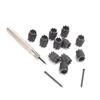 13pcs Double Sided Spot Weld Cutter Set 3/8 Inch Diameter Sheet Metal Hole Cutter  For Sheet Metal