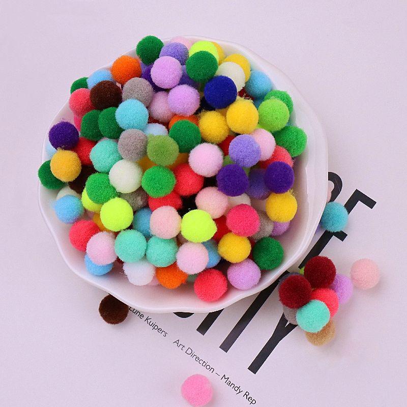 High Elastic Polyester Fluff Ball DIY Lace Black Long Hair Accessories