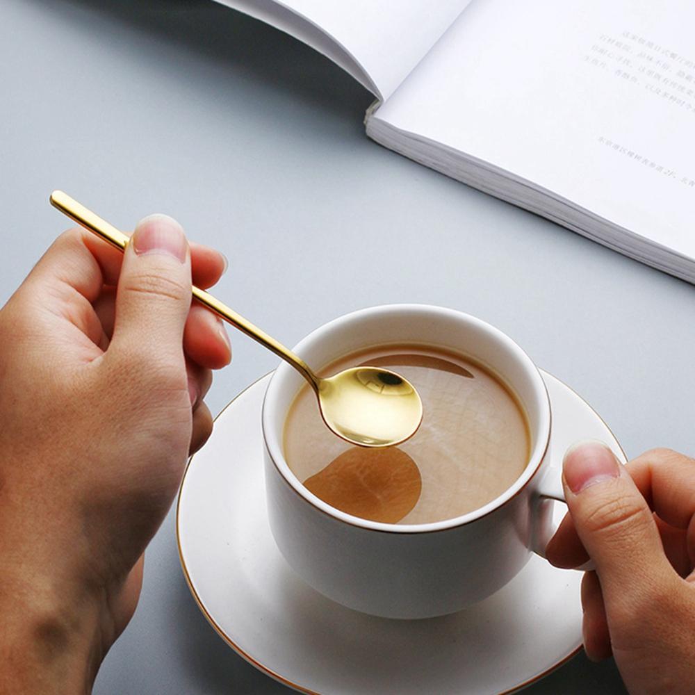 Round Nordic Home Bar Stirring Scoop Tea Spoon Coffee Spoon Tableware Kitchen Supplies