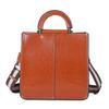 Bag Splicing Leather Women's Bag Shoulder Bag European and American Style Cowhide Handbag