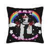 Art The Clown Terrifier Pillowcase Printed Cushion Cover Decorations Halloween Throw Pillow Case Cover Sofa Zipper
