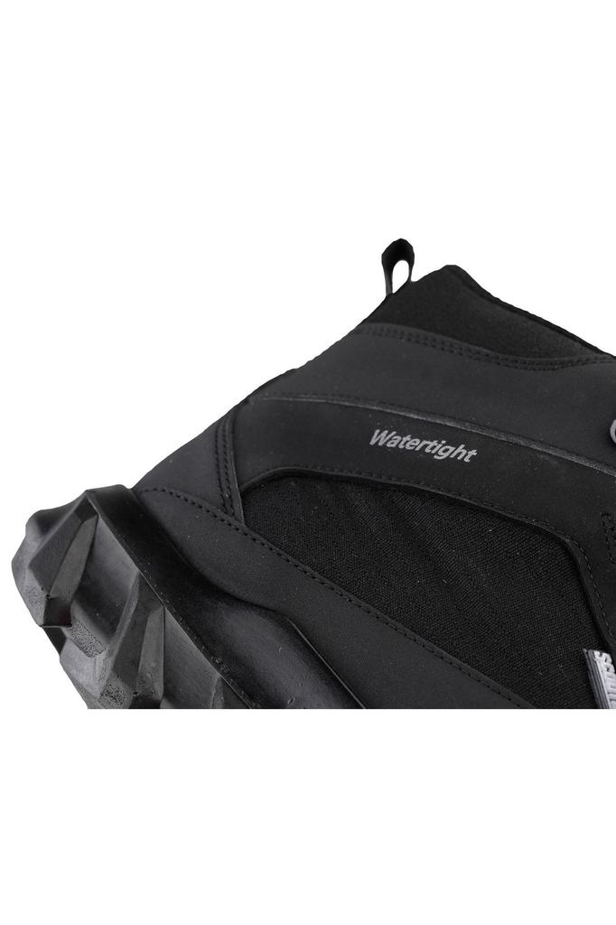 Men's Fashion Waterproof Flat Heeled Boots Bootie Waterproof Black Boots Daily Outdoor Trekking Mts Shoes