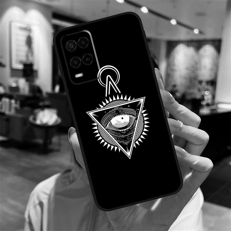 Pyramid Eye Symbol Case For Oppo A40 A60 A80 A18 A38 A58 A78 A98 A16 A76 A96 A15 A17 A77 A74 A94 A54 A57S Cover