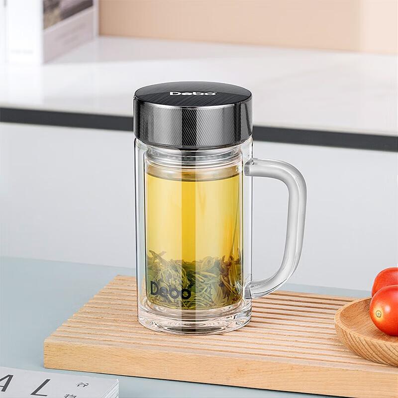 Debo Hannibal Double-Layer Glass Office Tea Cup