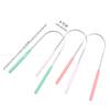 1PCS Stainless Steel Tongue Scraper Oral Tongue Cleaner Brush Tongue Toothbrush Oral Hygiene High Quality Tounge Scraper