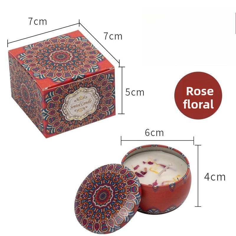 Dried Flowers Aromatherapy Essential Oils Candles Home Retro Non-toxic Bedroom Ornaments Wedding Souvenirs