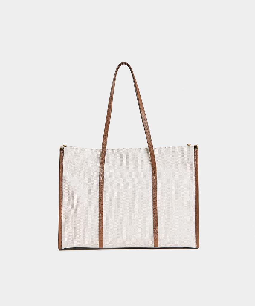 Badgigi Square Canvas Bag, Beige