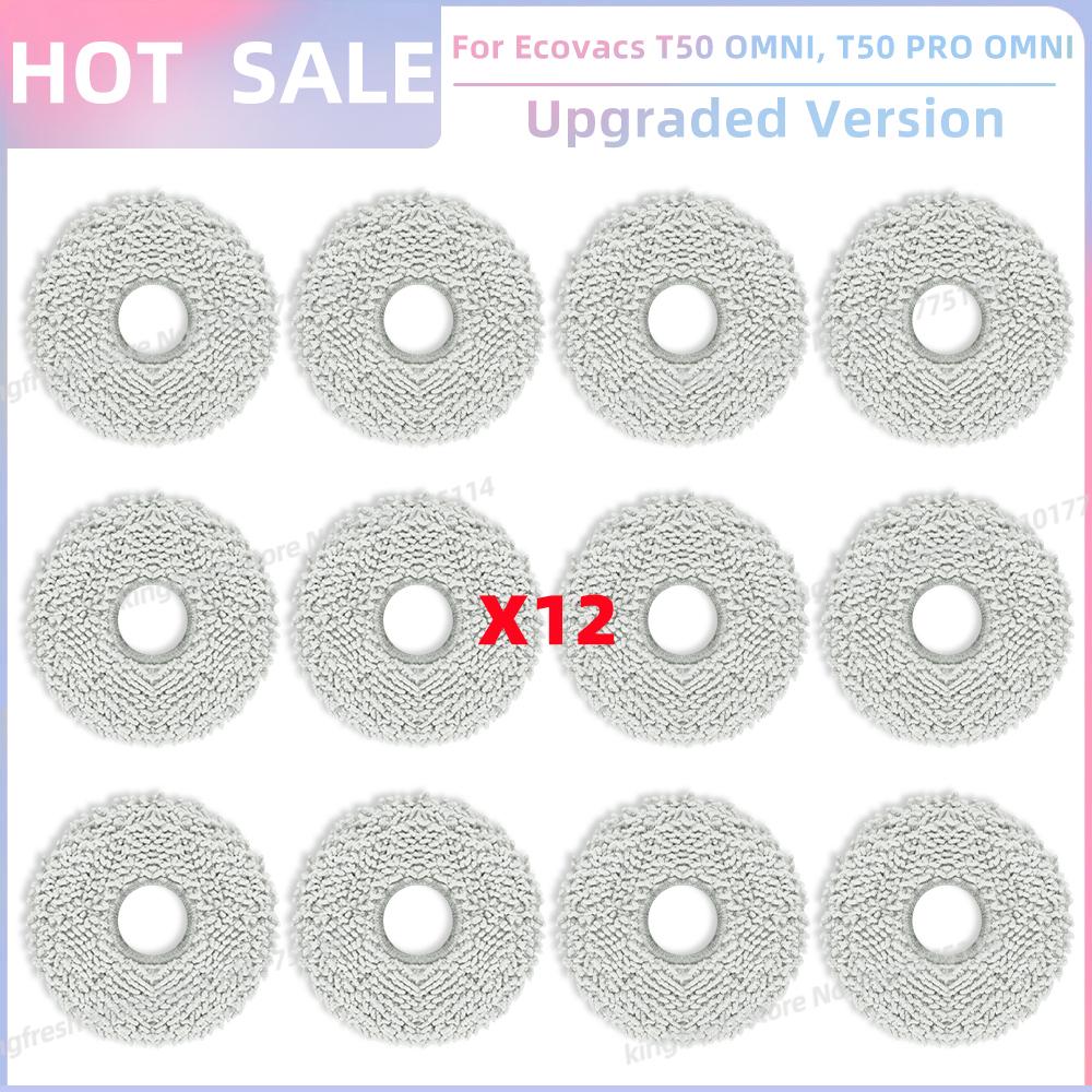 Fit For ECOVACS T50 PRO OMNI / T50 OMNI Vacuum Parts Main Roller Side Brush HEPA Filter Mop Cloth Dust Bag