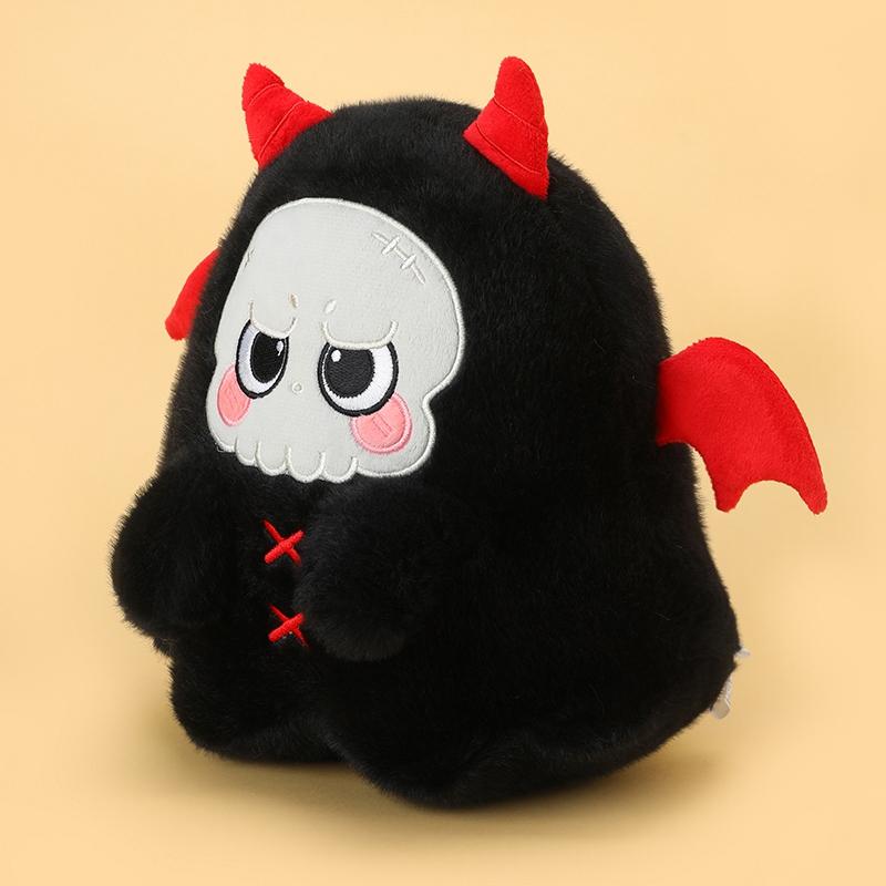25CM Kawaii Cartoon Anime Skeleton Devil Plush Toy Funny Death Reaper Stuffed Toy Children's Plush Handmade Doll Gift