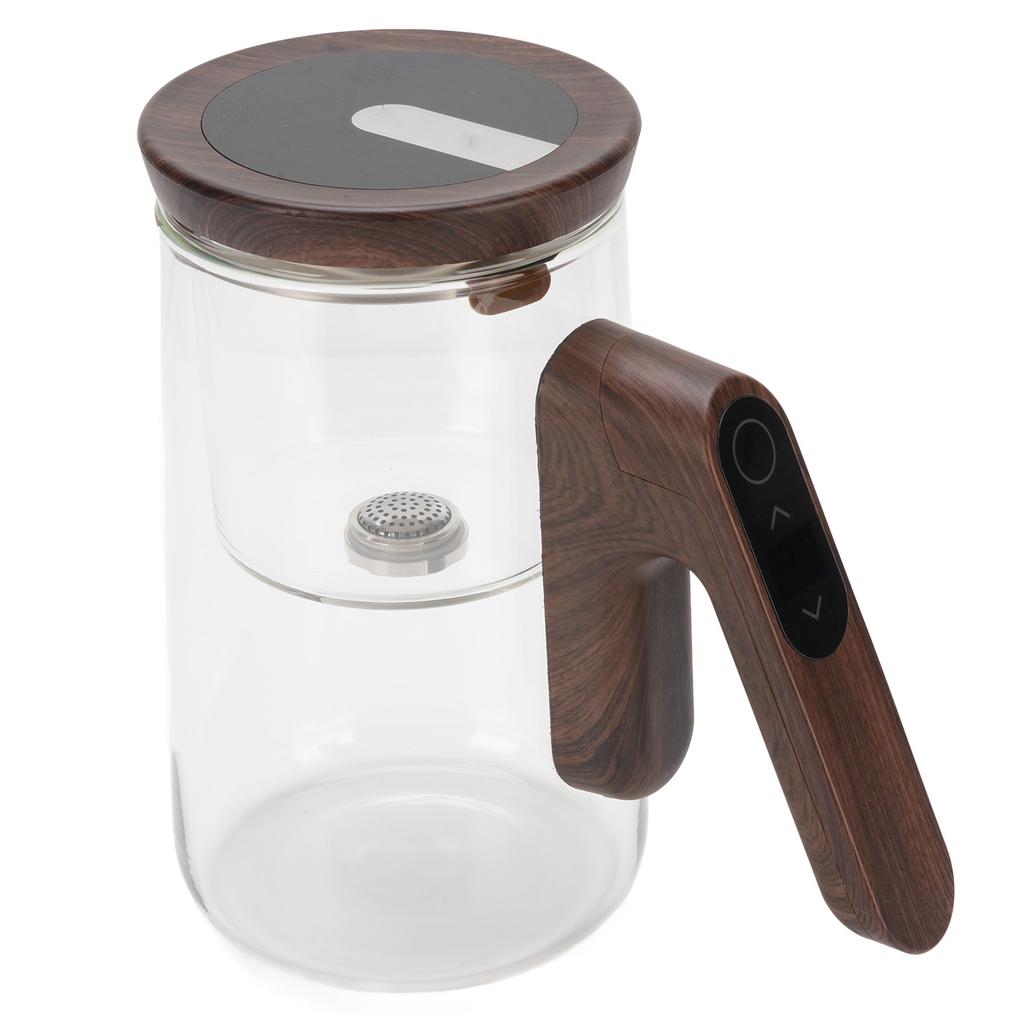 Glass Tea Pot 800ml Magnetic Water Separation Teapot with Strainer Timer for Brewing Tea