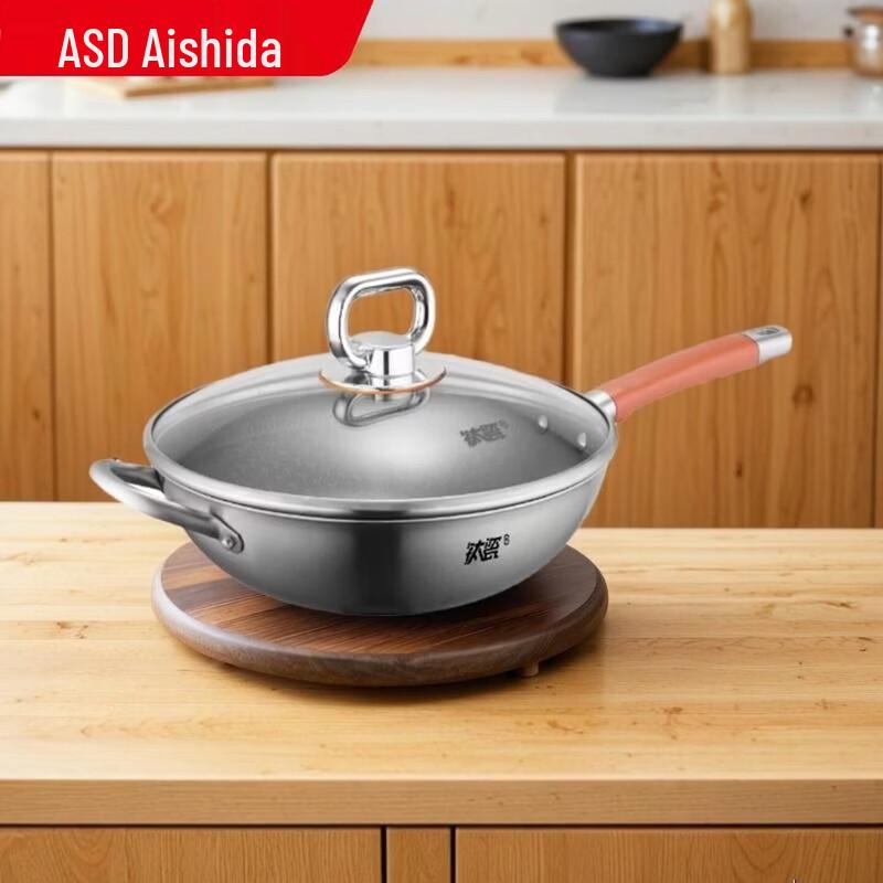 ASD Titanium Non-stick Wok with Helper Handle