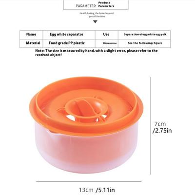 1PC Egg White Separator Egg White Egg Yolk Filter Separator Kitchen Gadgets Baking Tools Large Capacity Kitchen Accessories
