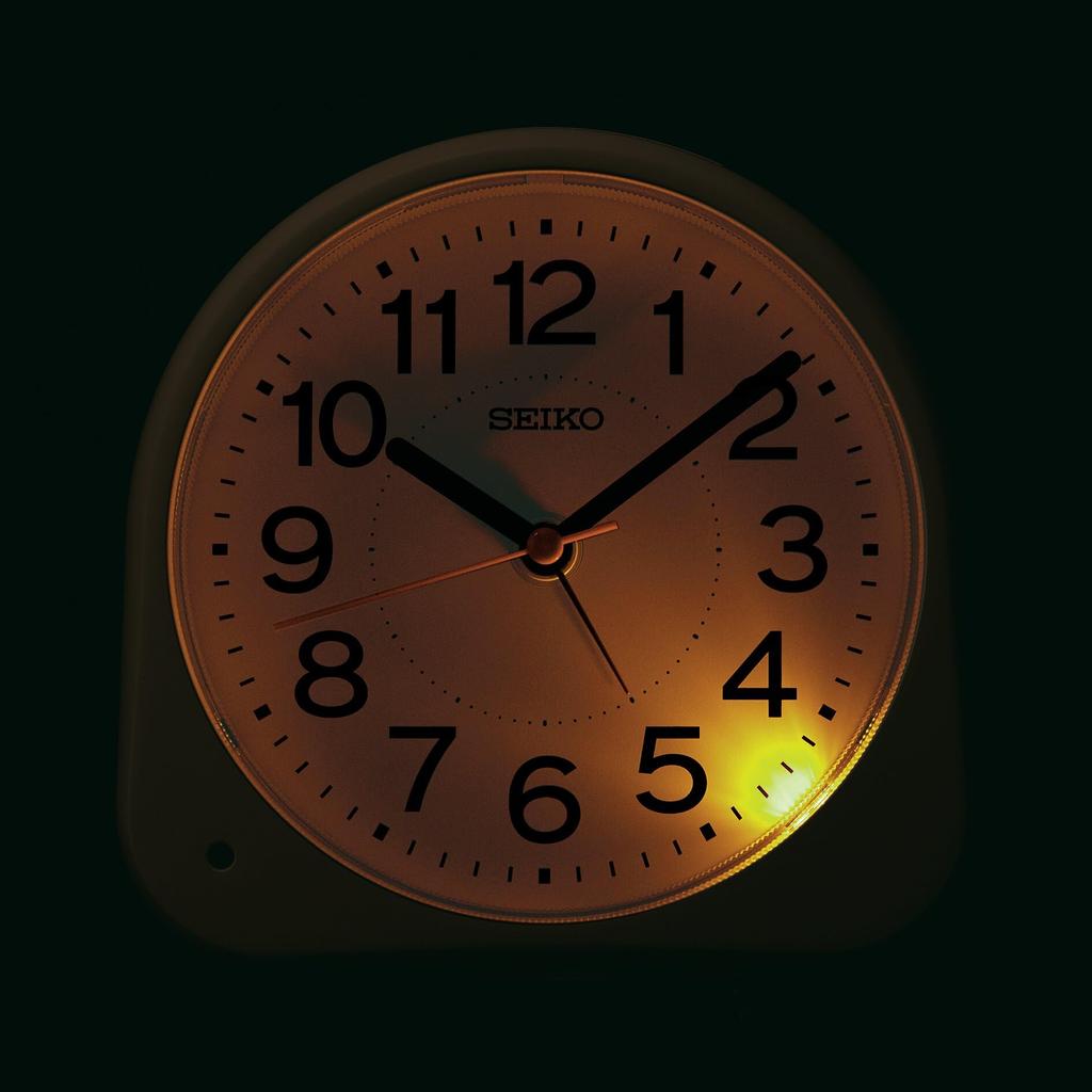 Seiko Clock Ceas deșteptător Ceas de masă Analog Vizibil noaptea Alb 113 x 116 x 66 mm KR525W
