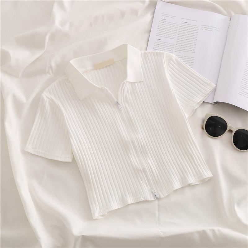 

YYFS женские модные повседневные летние и весенние однотонные рубашки-поло с коротким рукавом и принтом, блузки и рубашки XXL белый