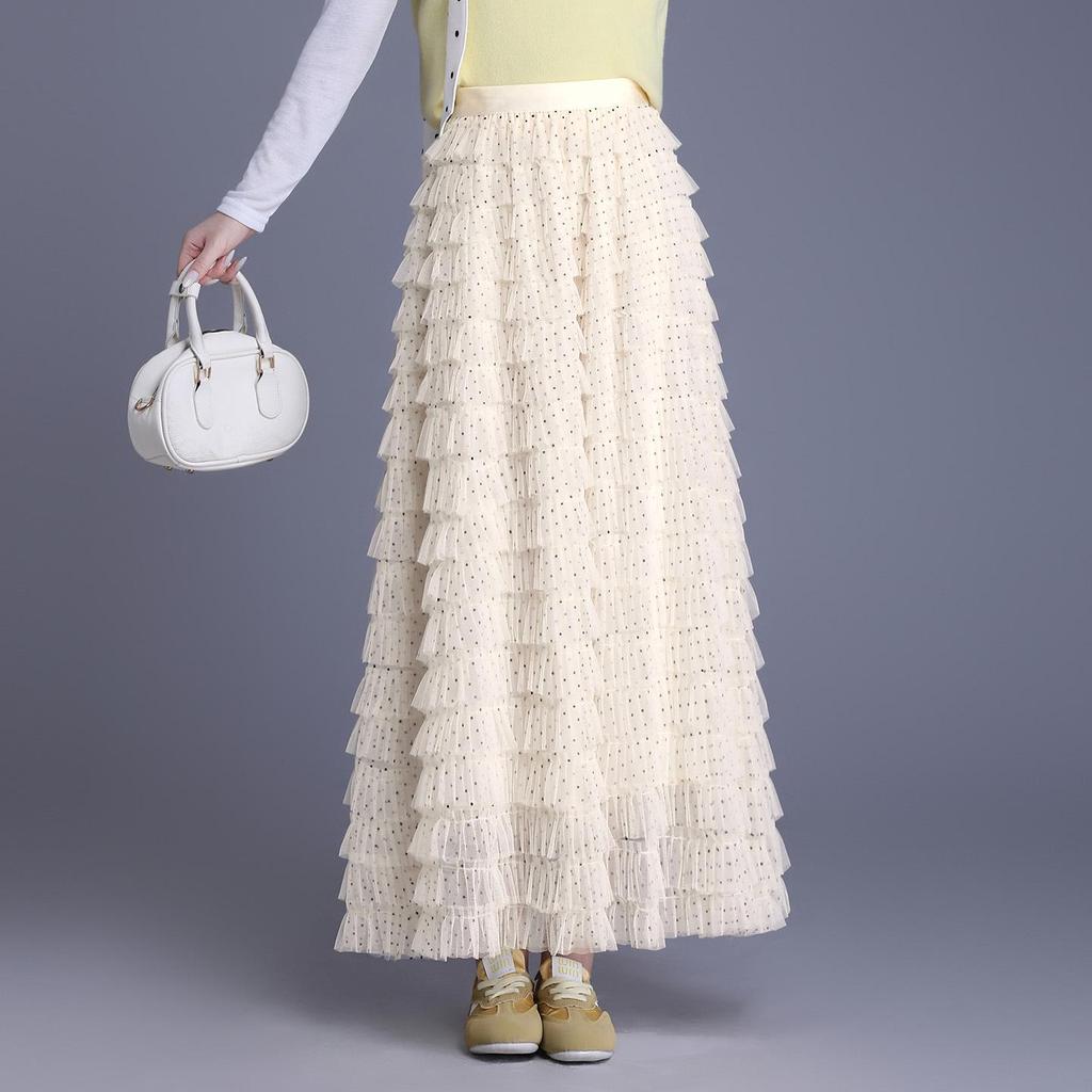 Women's Layered Mesh Puffy Skirt - Spring/Summer 2026 Collection