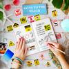 10/30/50/100pcs Warning Danger Banning Stickers Graffiti Waterproof Decals DIY Guitar Luggage Funny Cartoon Sticker