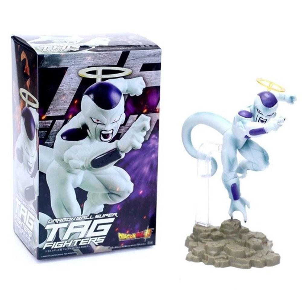 18cm Anime Dragon Ball GK Figure White Frieza Theatrical Version Angel Head Ring Scene Ornament Figure Model Toys