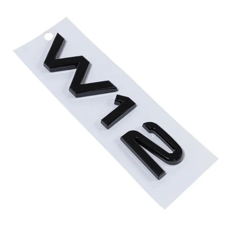 ABS Car Body Emblem Sticker Rear Trunk Badge for Audi W12 A4 A5 Q3 A6 TT SLINE A3 A7 A8 RS4 Q5 Q7 S4 S5 S6 RS7 RS8 Accessories