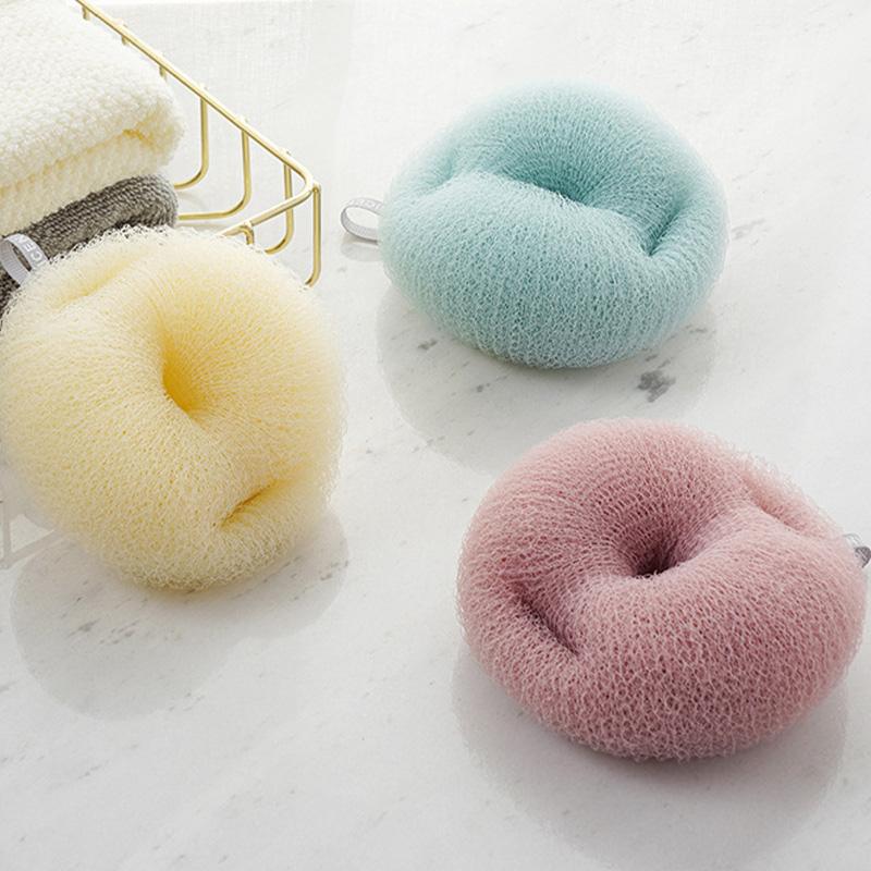 Japanese Bath Bubble Ball Sponge Exfoliate Scrubber Cleaning Foaming Body Wash Cleaner Sponge