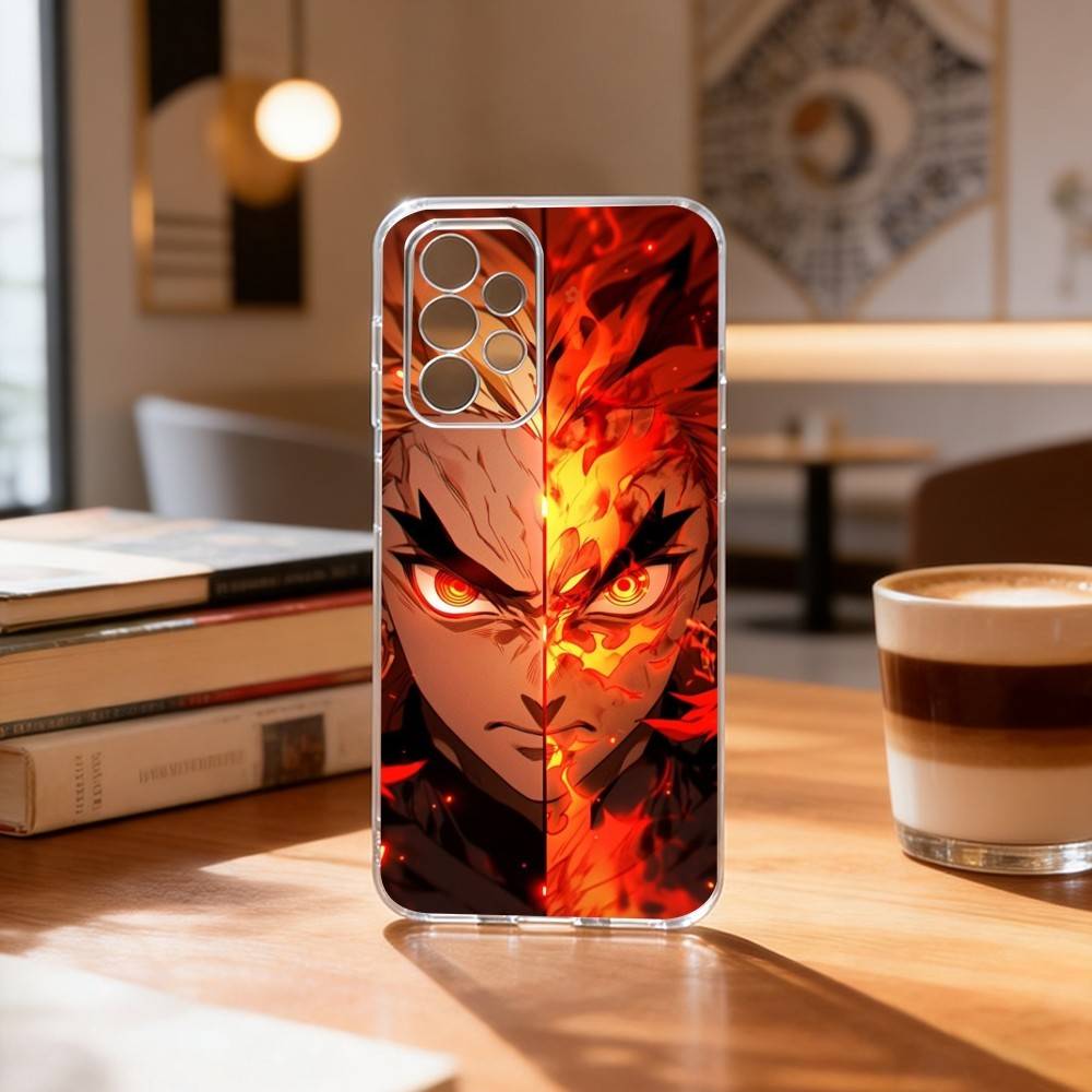 K-Kyojuro R-Rengoku-U  Phone Case Transparent Silicone Soft For Samsung S25,S24,S21,S22,S23,S30,Ultra,S20,Plus,Fe Samsung S205G