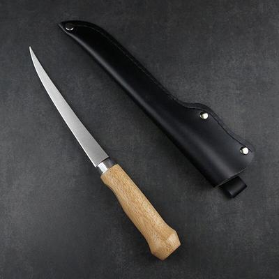 Rozsdamentes acél horgászkés sushi kés konyhai csont gyümölcs zöldség vágó kések késélezővel