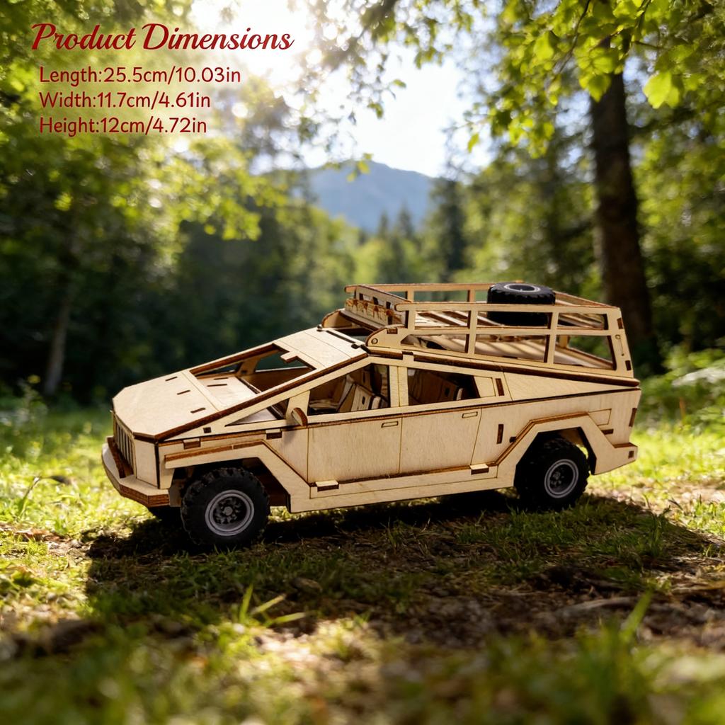 1 Wooden 3D Puzzle Travel Van DO-IT-YOURSELF Wooden Assembly Miniature Imaginative Holiday Decor Present Perfect Ideal for Family Assembly