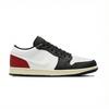 Jordan Air Jordan 1 Lemon Joy Low top Vintage Basketball Shoes Unisex Black Red 553558-040(Team399-)