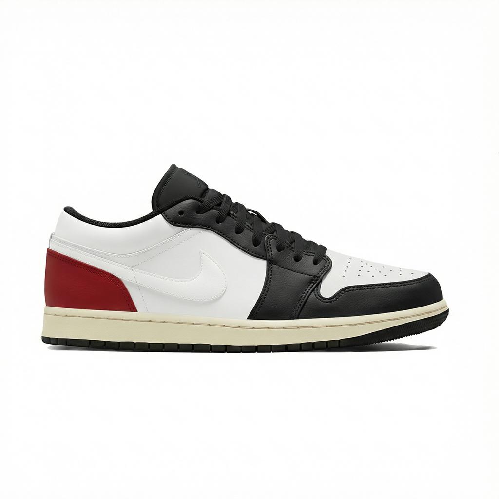 Jordan Air Jordan 1 Lemon Joy Low top Vintage Basketball Shoes Unisex Black Red 553558-040(Team399-)