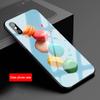 Custodia per telefono in vetro temperato Macaron per iphone 12 11 Pro Max 5 6 7 8 PLUS X XS XR XSMax Guscio 12Pro Copertura Guscio