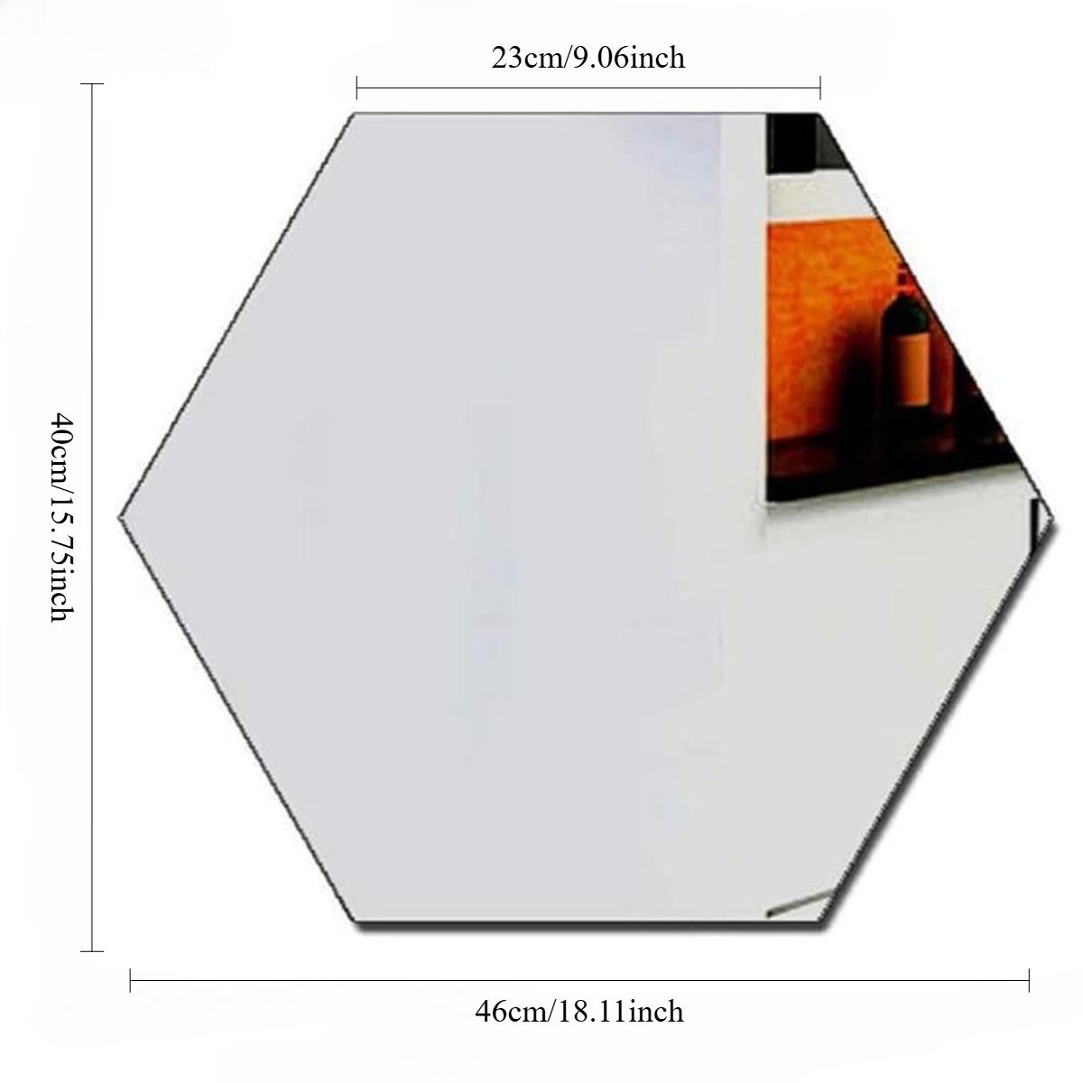 

10 шт. самоклеящиеся зеркальные наклейки шестигранные акриловые зеркальные настенные наклейки пластинчатые зеркала для декора стен, свадебный стол центральный элемент художественного украшения стен серебряный